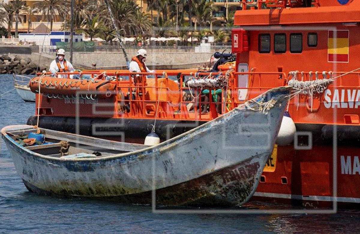 Los inmigrantes han desembarcado en el Puerto de Arguineguín/EFE/Quique Curbelo.